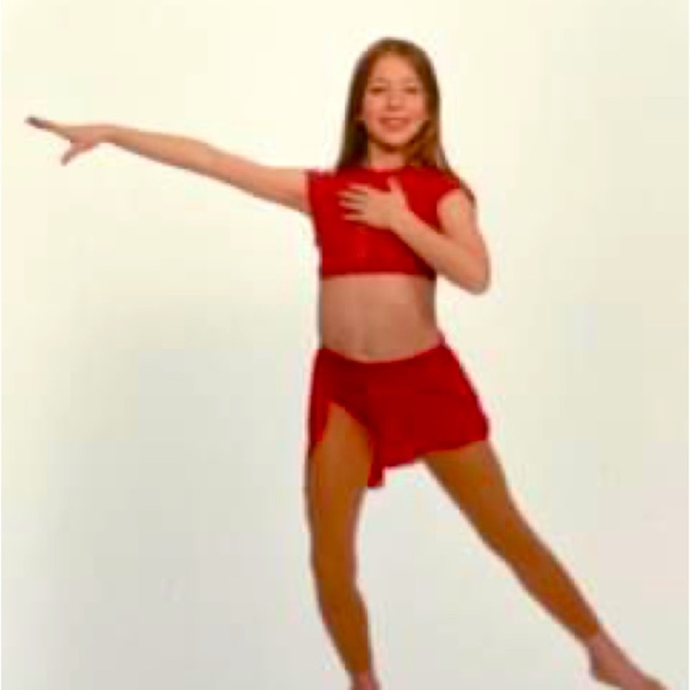 Red Lyrical 2-Piece Costume
